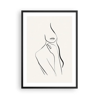 Poster in einem schwarzem Rahmen - Eine Welle der Melancholie - 50x70 cm