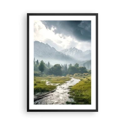 Poster in einem schwarzem Rahmen - Hin und zurück - 50x70 cm