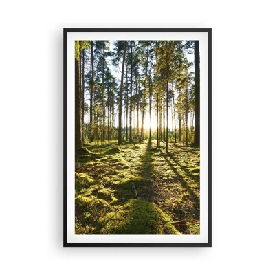 Poster in einem schwarzem Rahmen - … Hinter den sieben Wäldern - 61x91 cm