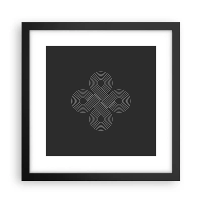 Poster in einem schwarzem Rahmen - Im keltischen Geist - 30x30 cm