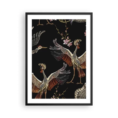 Poster in einem schwarzem Rahmen - Märchenvogel - 50x70 cm