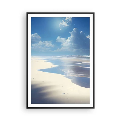 Poster in einem schwarzem Rahmen - Paradiesischer Urlaub - 70x100 cm