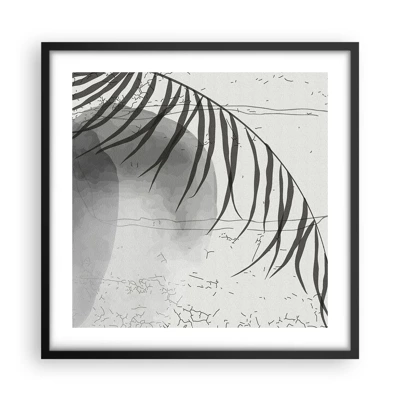 Poster in einem schwarzem Rahmen - Subtile Exotik der Natur - 50x50 cm
