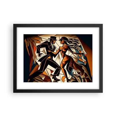 Poster in einem schwarzem Rahmen - Tanz der Passion und Leidenschaft - 40x30 cm
