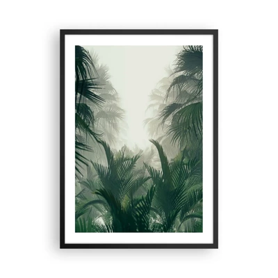 Poster in einem schwarzem Rahmen - Tropisches Geheimnis - 50x70 cm