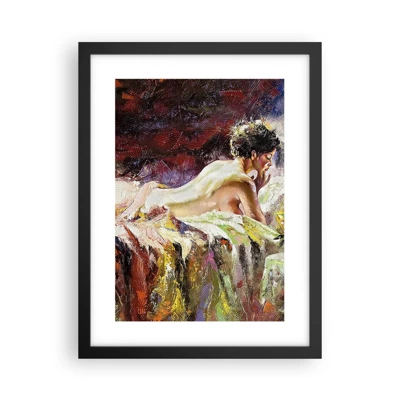 Poster in einem schwarzem Rahmen - Venus in Gedanken - 30x40 cm