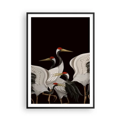 Poster in einem schwarzem Rahmen - Vogelsachen - 70x100 cm