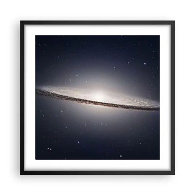 Poster in einem schwarzem Rahmen - Vor langer Zeit in einer weit entfernten Galaxie ... - 50x50 cm