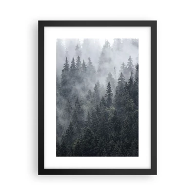 Poster in einem schwarzem Rahmen - Walddämmerung - 30x40 cm