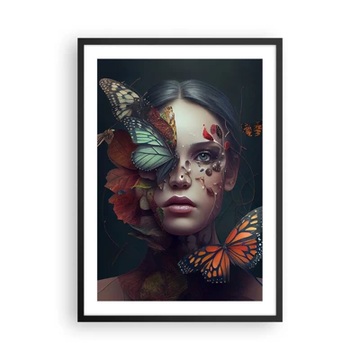 Poster in einem schwarzem Rahmen - Wunderbare Metamorphose - 50x70 cm