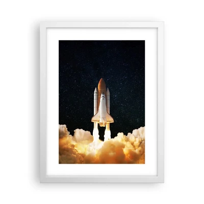 Poster in einem weißen Rahmen - Ad Astra! - 30x40 cm