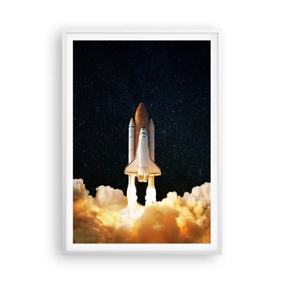 Poster in einem weißen Rahmen - Ad Astra! - 70x100 cm