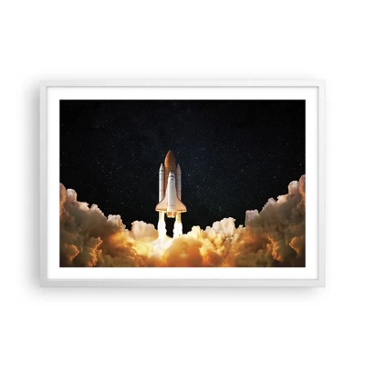 Poster in einem weißen Rahmen - Ad Astra! - 70x50 cm