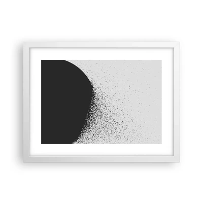 Poster in einem weißen Rahmen - Bewegung von Molekülen - 40x30 cm