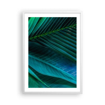 Poster in einem weißen Rahmen - Die Anatomie des Grüns - 50x70 cm