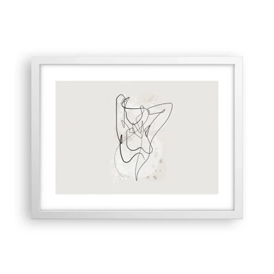 Poster in einem weißen Rahmen - Die Kunst der Verführung - 40x30 cm