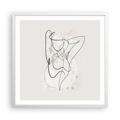 Poster in einem weißen Rahmen - Die Kunst der Verführung - 60x60 cm