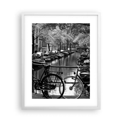 Poster in einem weißen Rahmen - Ein sehr holländischer Anblick - 40x50 cm