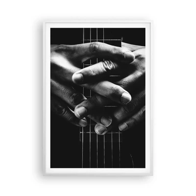 Poster in einem weißen Rahmen - Gebet des Künstlers - 70x100 cm