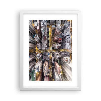 Poster in einem weißen Rahmen - Grüße aus Hongkong - 30x40 cm