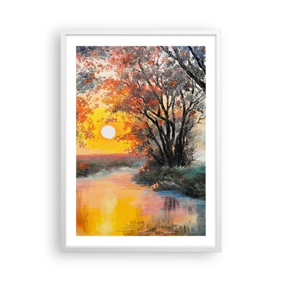 Poster in einem weißen Rahmen - Herbststimmung - 50x70 cm