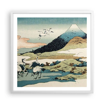 Poster in einem weißen Rahmen - Im japanischen Geist - 60x60 cm