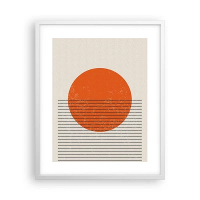 Poster in einem weißen Rahmen - Immer die Sonne - 40x50 cm