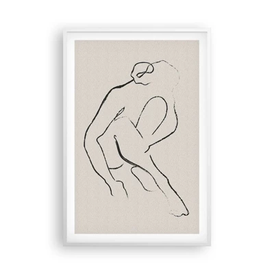 Poster in einem weißen Rahmen - Intime Skizze - 61x91 cm
