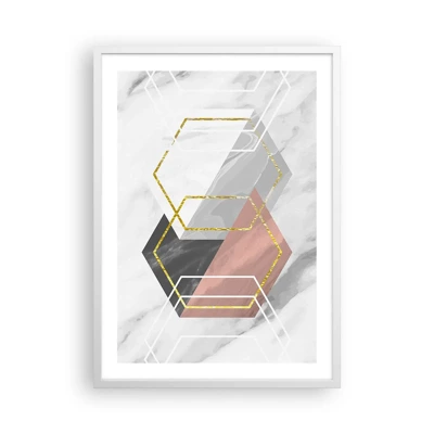 Poster in einem weißen Rahmen - Kettenkomposition - 50x70 cm