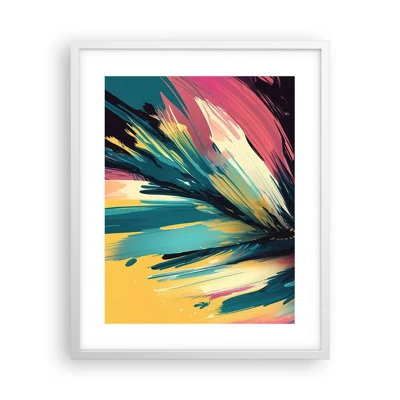 Poster in einem weißen Rahmen - Komposition – eine Explosion der Freude - 40x50 cm