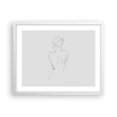 Poster in einem weißen Rahmen - Körpermusik - 50x40 cm
