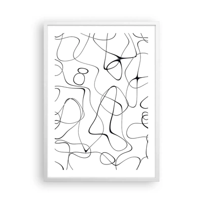 Poster in einem weißen Rahmen - Lebenswege, Wechselfälle - 50x70 cm