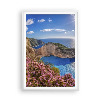 Poster in einem weißen Rahmen - Mein toller Griechenlandurlaub - 70x100 cm