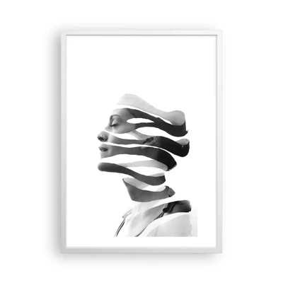Poster in einem weißen Rahmen - Surreales Porträt - 50x70 cm