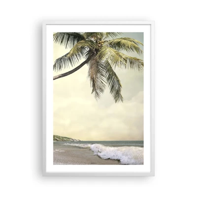 Poster in einem weißen Rahmen - Tropischer Traum - 50x70 cm