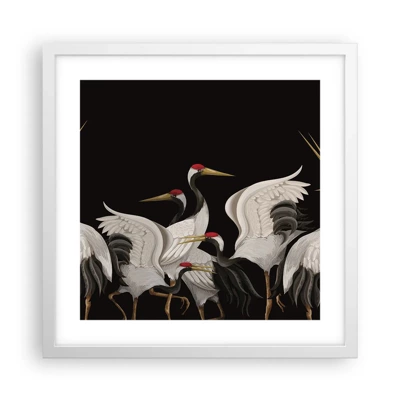 Poster in einem weißen Rahmen - Vogelsachen - 40x40 cm