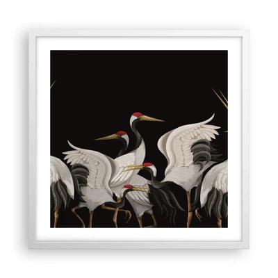 Poster in einem weißen Rahmen - Vogelsachen - 50x50 cm