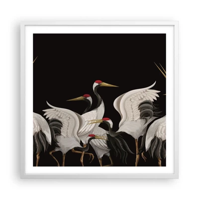 Poster in einem weißen Rahmen - Vogelsachen - 60x60 cm