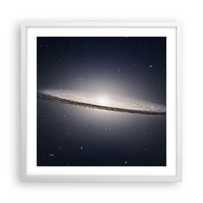 Poster in einem weißen Rahmen - Vor langer Zeit in einer weit entfernten Galaxie ... - 50x50 cm