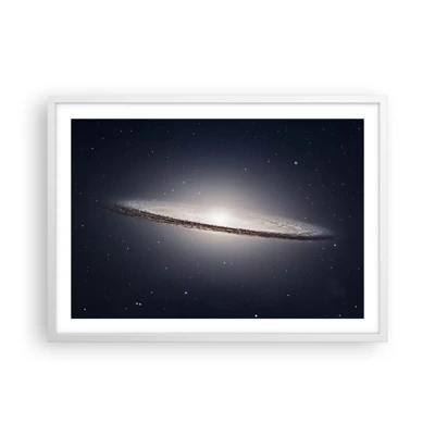Poster in einem weißen Rahmen - Vor langer Zeit in einer weit entfernten Galaxie ... - 70x50 cm