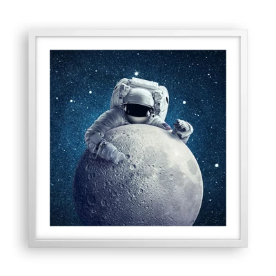 Poster in einem weißen Rahmen - Weltraumjoker - 50x50 cm