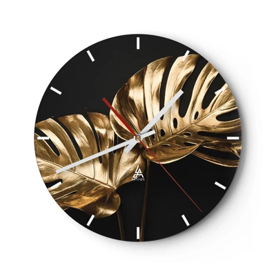 Wanduhr - Glasuhr - Die Schätze der Natur - 30x30 cm