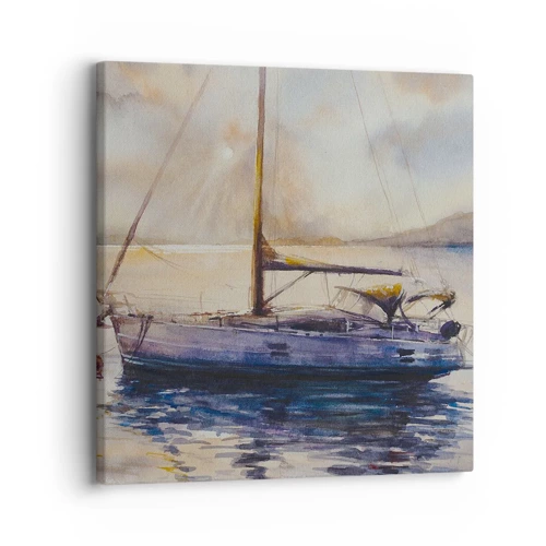 Bild auf Leinwand - Leinwandbild - Abend in der Bucht - 30x30 cm