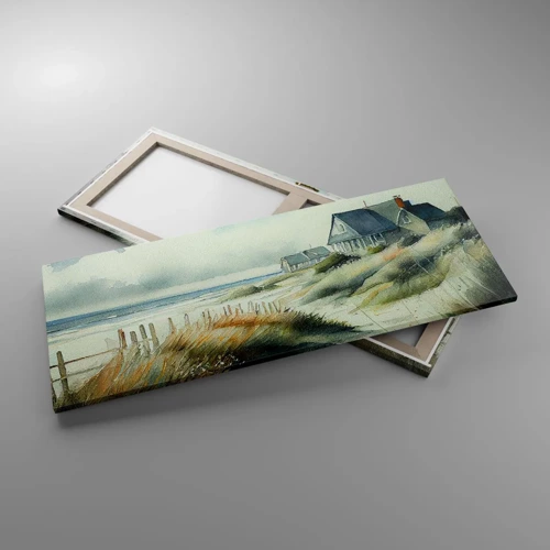 Bild auf Leinwand - Leinwandbild - Abseits vom Trubel - 100x40 cm