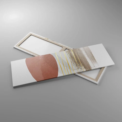 Bild auf Leinwand - Leinwandbild - Abstrakte Kolonnade - 160x50 cm