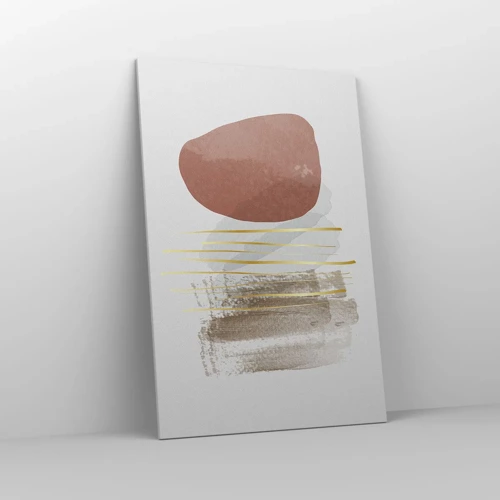 Bild auf Leinwand - Leinwandbild - Abstrakte Kolonnade - 80x120 cm