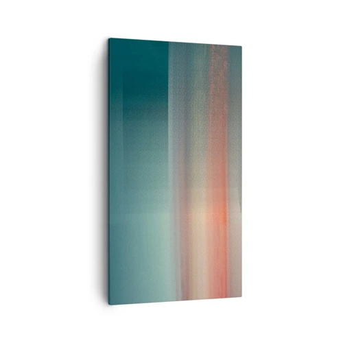 Bild auf Leinwand - Leinwandbild - Abstraktion: Lichtwellen - 45x80 cm