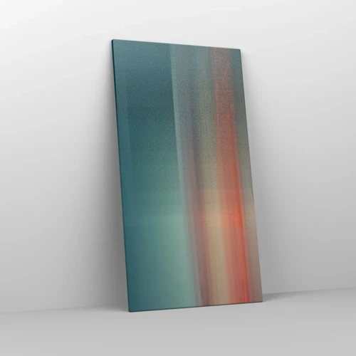 Bild auf Leinwand - Leinwandbild - Abstraktion: Lichtwellen - 65x120 cm