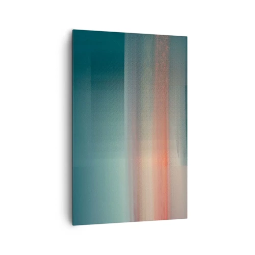 Bild auf Leinwand - Leinwandbild - Abstraktion: Lichtwellen - 80x120 cm