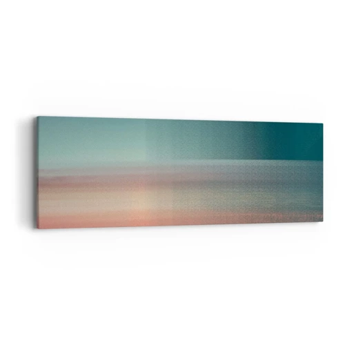 Bild auf Leinwand - Leinwandbild - Abstraktion: Lichtwellen - 90x30 cm